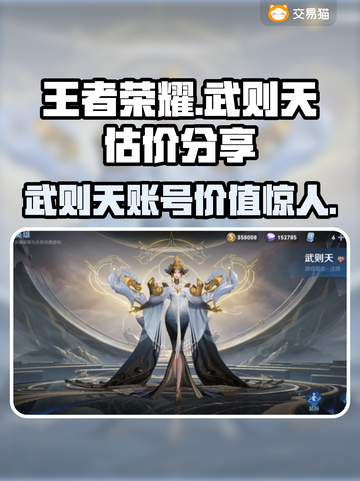 王者荣耀：武则天账号惊现估价平台，价值爆表🔥截图1