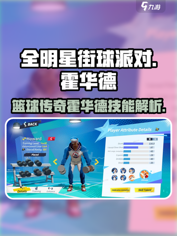 全明星街球派对🔥霍华德技能全面解析⚡截图1