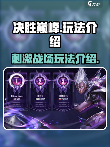 决胜巅峰🔥超好玩！游戏玩法全揭秘🎮截图1