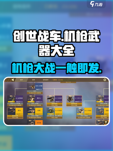 创世战车🔥机枪武器大全，最强机枪等你来选！截图1
