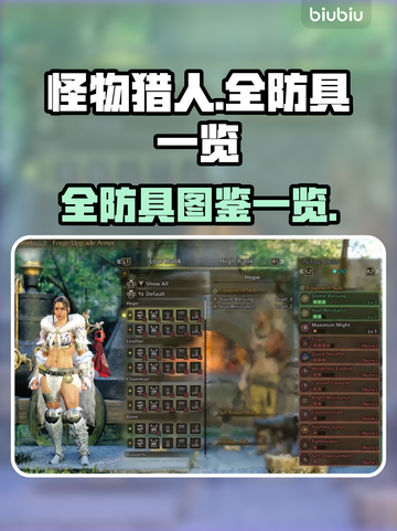 怪物猎人荒野全防具大揭秘！装备党必看🔥截图1