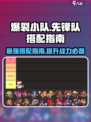 爆裂小队先锋队怎么搭配介绍