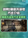 剑中易筋丸获取大揭秘！🔥游戏玩家必看⚡