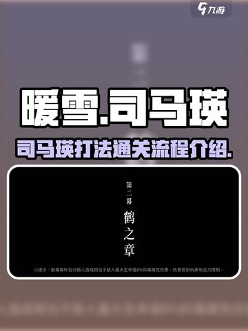 暖雪手游司马瑛怎么打介绍截图1