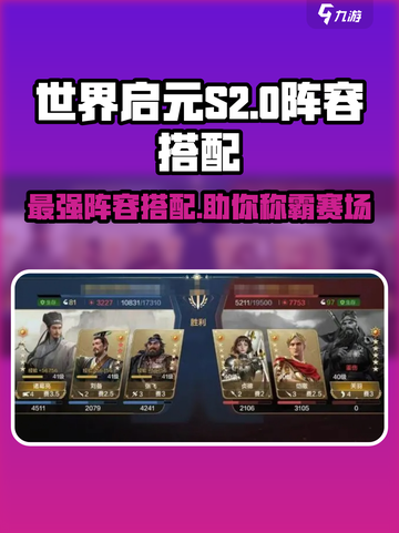 世界启元S2🔥最强PVP阵容搭配秘籍✨截图1