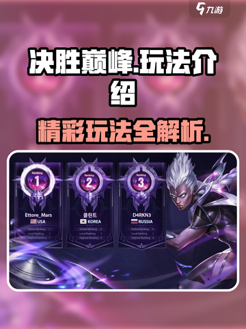 决胜巅峰🔥超好玩！游戏玩法全揭秘🎮截图1