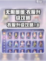 无限暖暖衣服升级怎么弄介绍