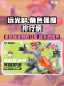 远光84角色强度排行榜分享介绍