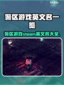 警区游戏Steam英文名大曝光！🎮🔥