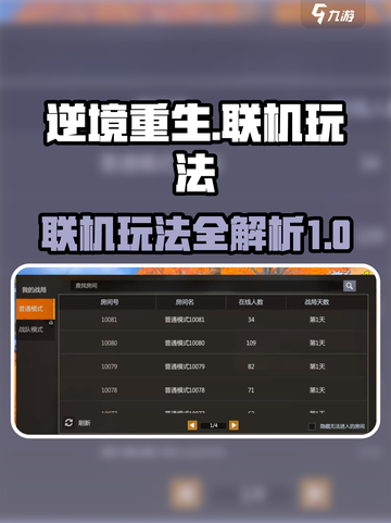 逆境重生联机玩法介绍介绍截图1