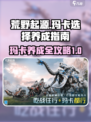 荒野起源📖玛卡选择与养成终极攻略🔥