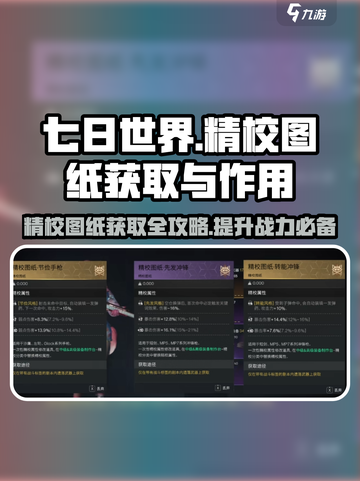 七日世界精校图纸怎么获取介绍截图1