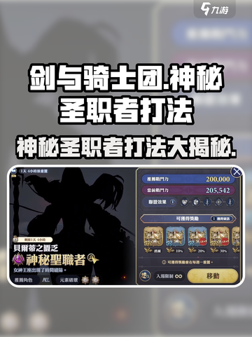 剑与骑士团🔥神秘圣职者打法攻略，轻松通关秘籍！截图1
