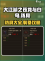 大江湖之苍龙与白鸟防具有哪些介绍