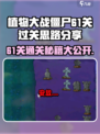 植物大战僵尸杂交版61关怎么过介绍