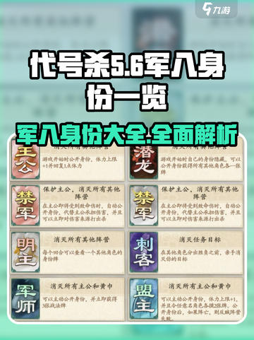代号杀军八身份大起底！🔥游戏党必看✨截图1