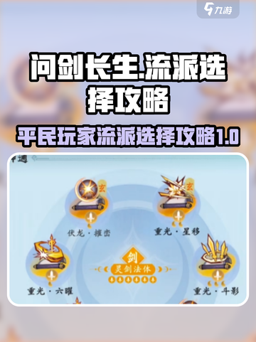 问剑长生平民玩家流派选择攻略介绍截图1