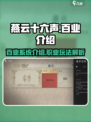 燕云十六声百业是什么介绍