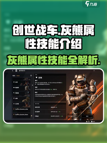 创世战车🔥灰熊属性技能全面解析⚡截图1