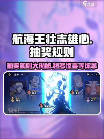 航海王壮志雄心抽奖如何进行介绍截图1