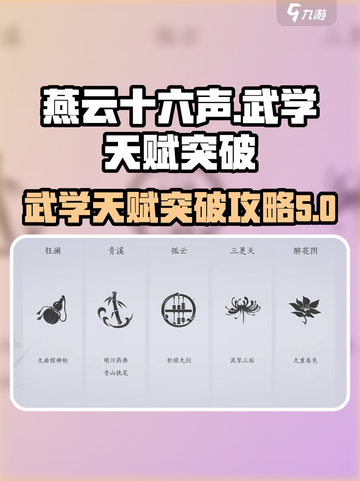 燕云十六声武学天赋怎么突破介绍截图1