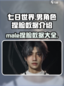 七日世界捏脸男数据介绍介绍