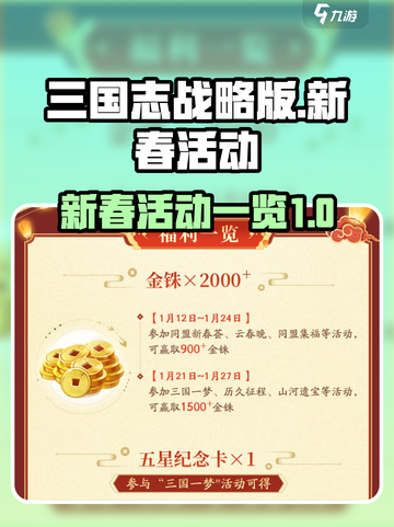 三国志战略版新春活动2023有哪些介绍截图1