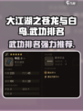 大江湖之苍龙与白鸟🔥顶级武功排名🔥