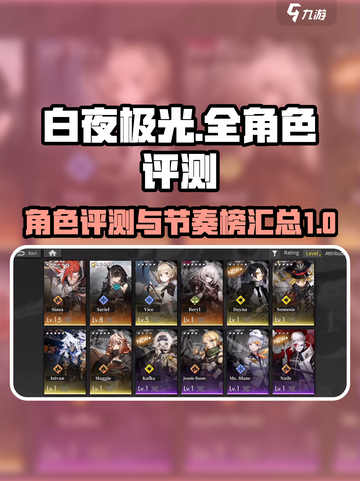 白夜极光🔥节奏榜大全，全角色评测来袭！截图1
