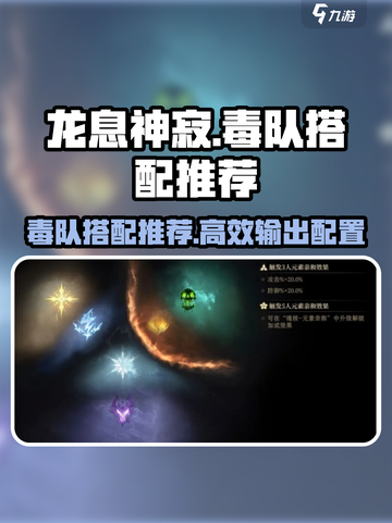 龙息神寂🔥毒队搭配攻略手游玩家必看！截图1