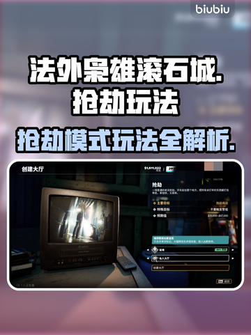 法外枭雄滚石城💥抢劫模式玩法攻略来了！截图1