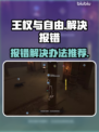 王权与自由😎报错解决办法来了！🔥