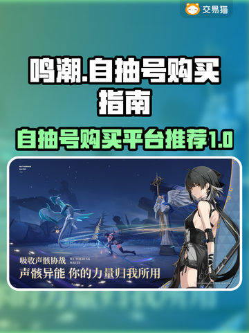 鸣潮🎮自抽号购买平台推荐🔥超值必看！截图1