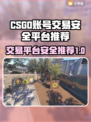 CS:GO账号交易哪家强？安全平台推荐🔥🎮