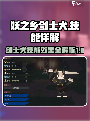 妖之乡剑士犬技能大曝光！🔥游戏党必看✨截图1