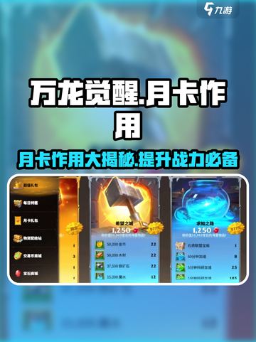 万龙觉醒月卡🔥超值福利等你来拿！截图1