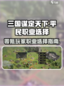 三国谋定天下平民玩啥职业介绍