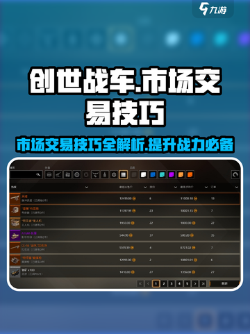 创世战车🔥市场购买超值技巧，交易玩法大揭秘！截图1