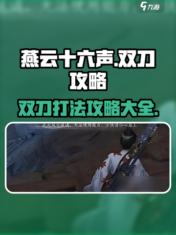 燕云十六声双刀攻略打法是什么介绍截图1