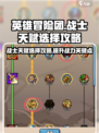 英雄冒险团战士天赋怎么点介绍
