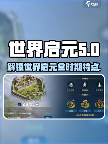 世界启元🔥各时期特点大揭秘！游戏玩家必看❗截图1
