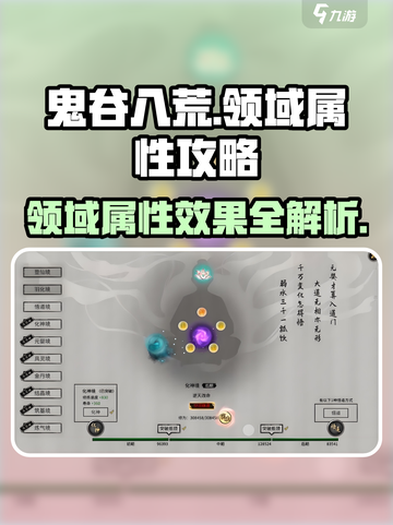 鬼谷八荒领域属性攻略介绍截图1