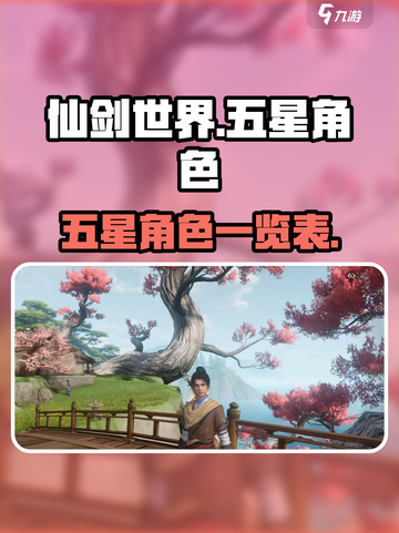 仙剑世界角色一览表介绍截图1