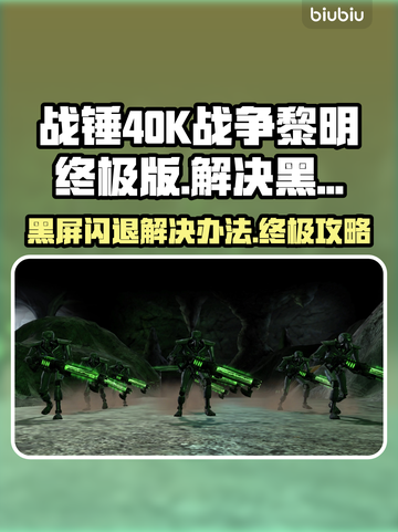战锤40K战争黎明终极版黑屏闪退解决办法💎🔥截图1