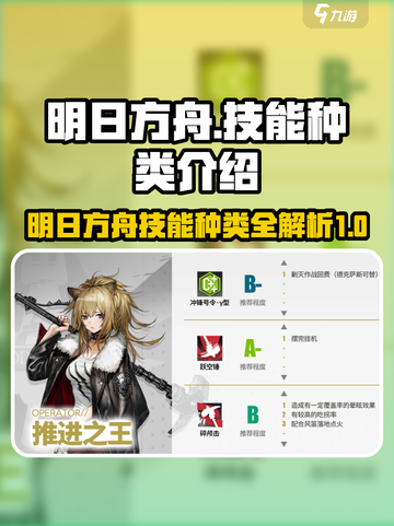 明日方舟🔥技能大揭秘！种类繁多任你选截图1