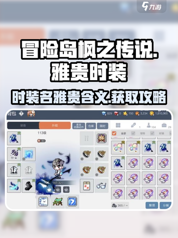 冒险岛🔥枫之传说时装名雅贵获取攻略✨截图1