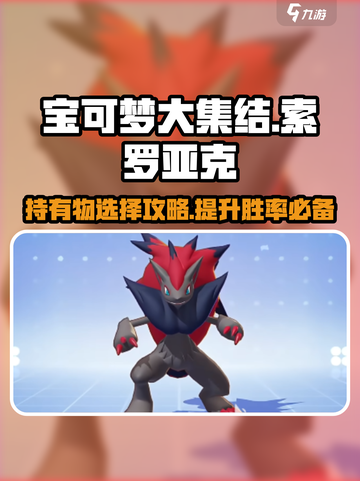 宝可梦大集结索罗亚克持有物怎么选介绍截图1