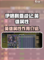 伊格利亚战记英雄属性有什么用介绍