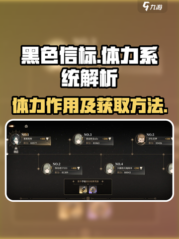 黑色信标体力有什么用介绍截图1
