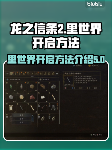 龙之信条2🔥里世界开启方法大公开！截图1